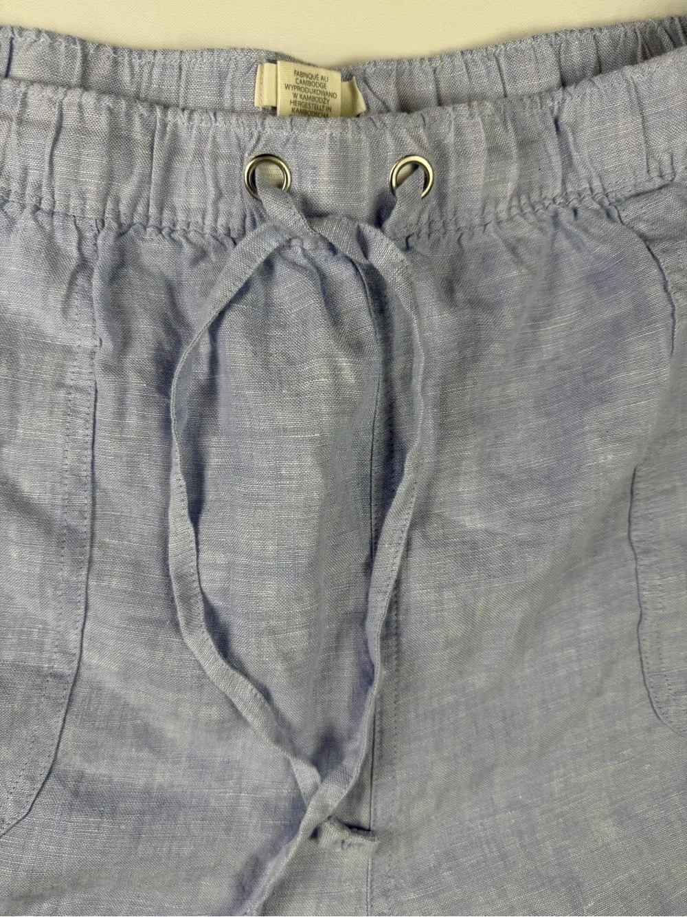 C&C California Chambray Drawstring Shorts in Light Blue - Perfect XL